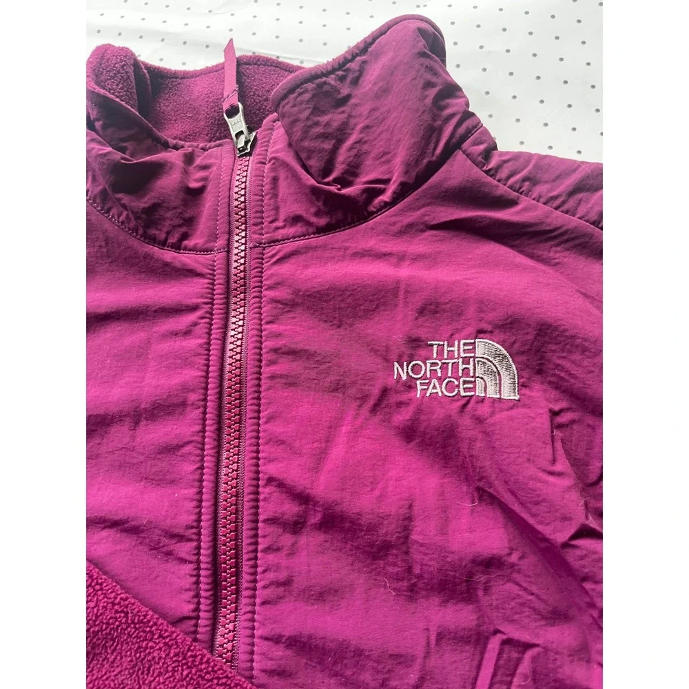The North Face Girls Denali 2.0 Fleece Jacket Berry Purple XL 18 Full Zip
